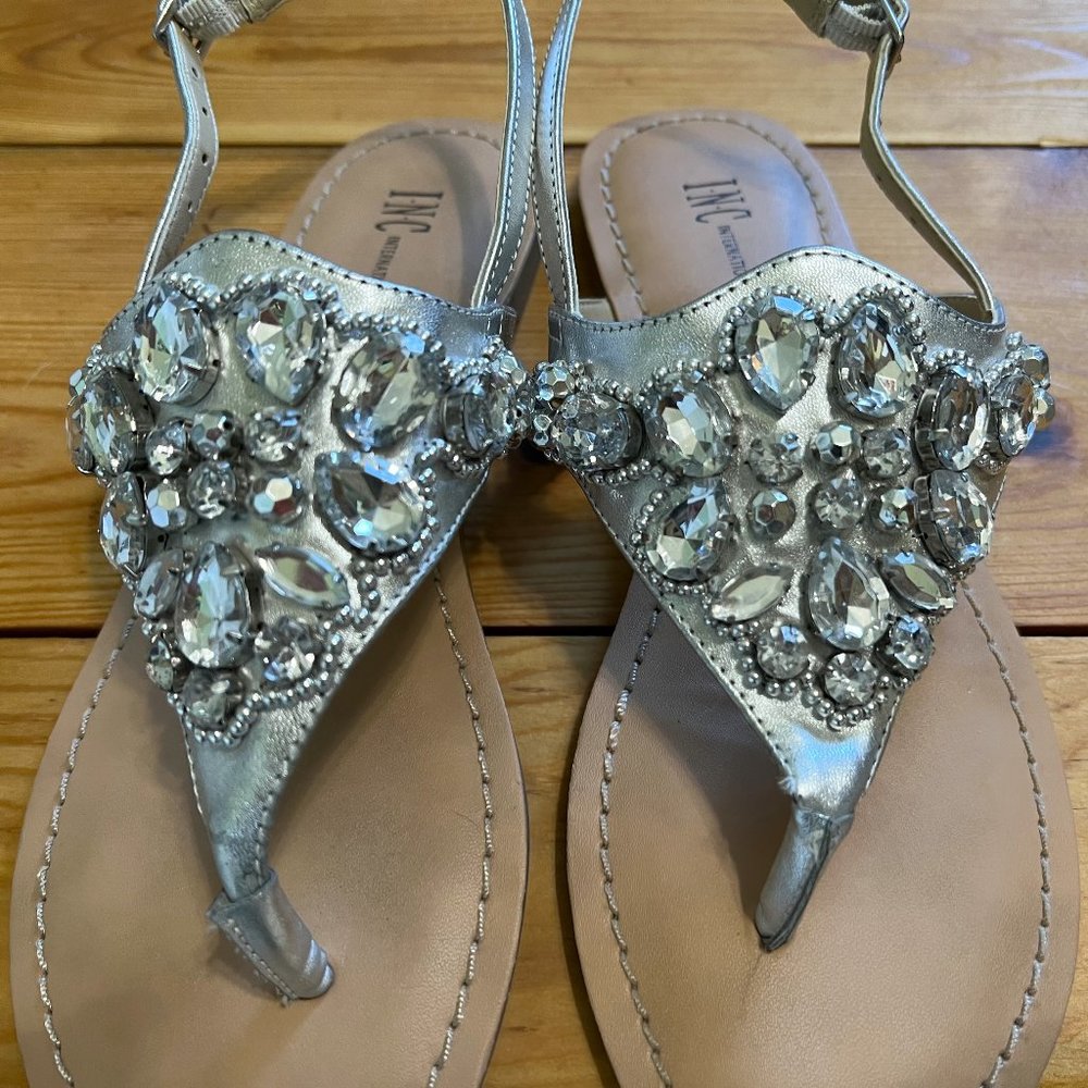 INC Rhinestone Sandals Size 7.5 - Picture 3 of 5
